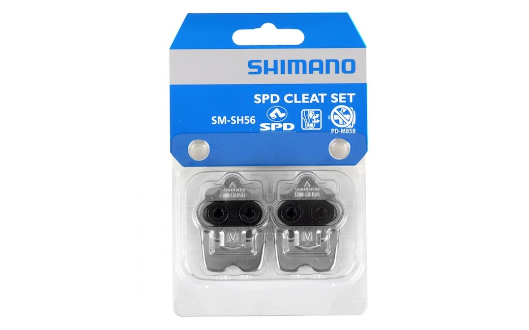 Cales Pédales Automatiques Shimano SPD SM-SH56 Argent Avec Plaque - Y41S98092